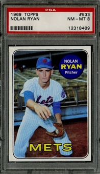 1969 Topps #533 Nolan Ryan - PSA NM-MT 8